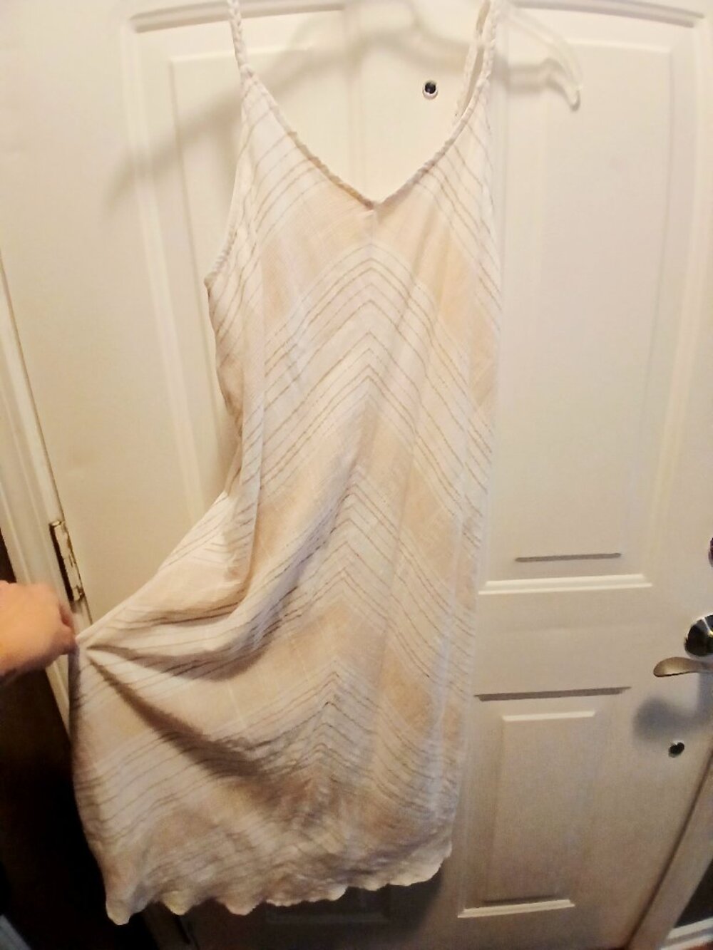 Lined Summer Dress w Braded Straps